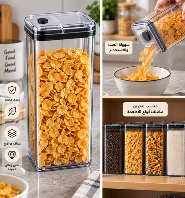 Food storage container with airtight lid