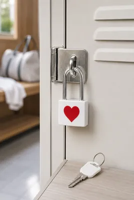 Lock with a Red Heart