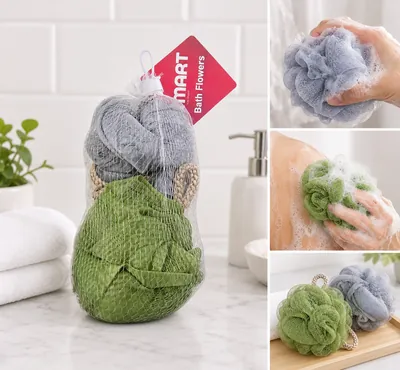 Rose Bath Loofah