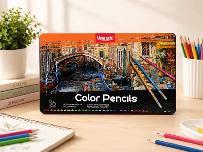 Wooden Colored Pencil Set