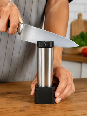 Plastic knife sharpener