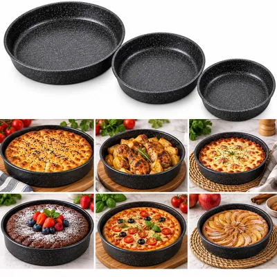 BAROLY Round Tray Set