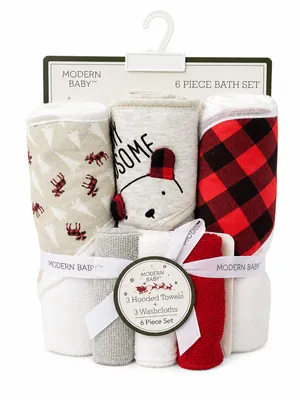 Modern Baby Hooded Towel Set