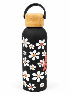 Colorful Floral Thermal Bottle with Handle