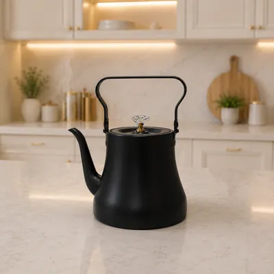 Black teapot