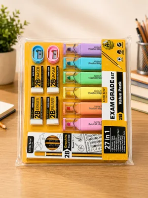 Pencil, Eraser & Sharpener Set