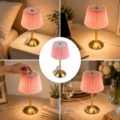 Table Lamp with Gold Base