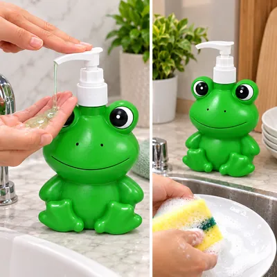 Frog-Shaped Soap Dispenser