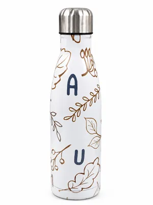Colored glass bottle