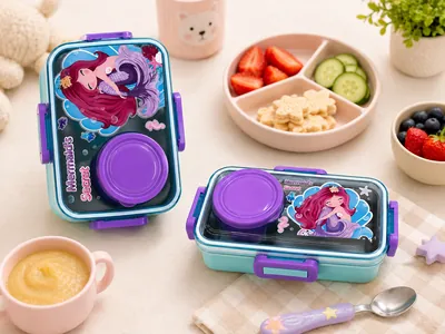 Kids 3-Compartment Lunch Box