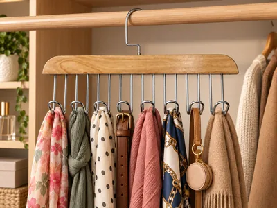 Organizing hanger for clothes and accessories