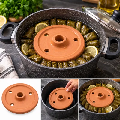 Clay grape-leaves cooking weight