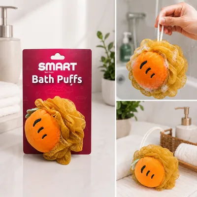 Flower-shaped bath loofah