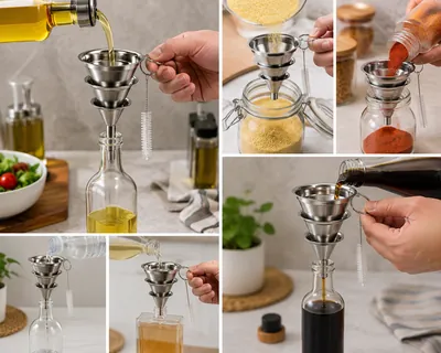 Stainless Steel Funnel Set