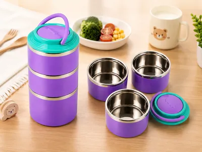 3-Tier Round Food Container