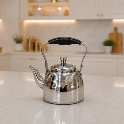 Silver Stainless Steel Teapot