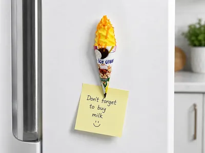 Ice Cream-Shaped Fridge Magnet