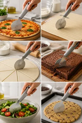 Manual pizza cutter