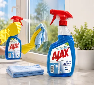 Ajax Glass Cleaner/Polish