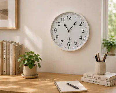 Round Plastic Wall Clock