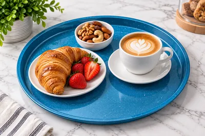 Colorful Round Serving Tray