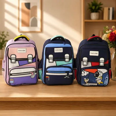 Modern school backpack