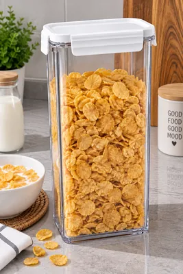 Legumes storage container with white lid