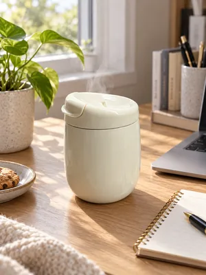 Porcelain Mug with Lid