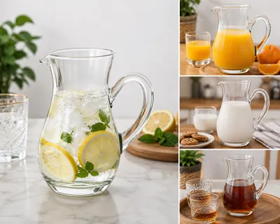 Clear Glass Pitcher