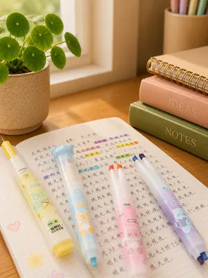 Dual-tip highlighters