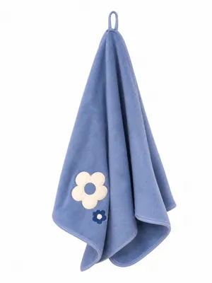 Towel with floral prints