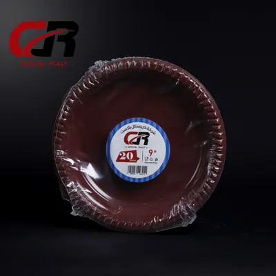 צלחות חד פעמיות Crystal Plast