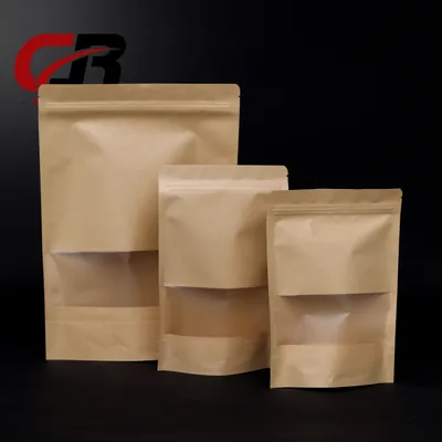 Stand Up Kraft Paper Pouches