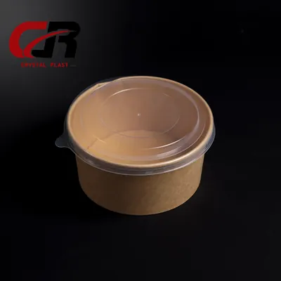 Crystal Plast Round Brown Paper Bowl
