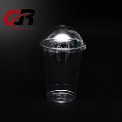 Crystal Plast Cup with Dome Lid