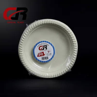 צלחות חד פעמיות Crystal Plast