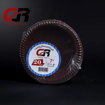 צלחות פלסטיק חד פעמיות Crystal Plast