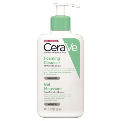 Foaming Cleansing Gel for Normal to Oily Skin CeraVe Foaming Cleanser 473 ml