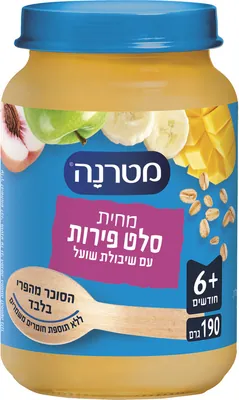 Materna fruit salad puree with oats