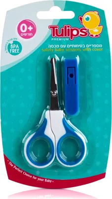 Tulips Baby Safety Scissors - Blue