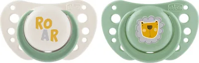 Chicco Silicone Pacifiers Set (2 pcs) 2–6M Physio Air Green – Chicco PhysioForma Air
