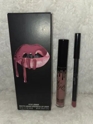 KYLIE JENNER Matte Liquid Lipstick & Lip Liner Kit Posie K - Pink Mauve NIB