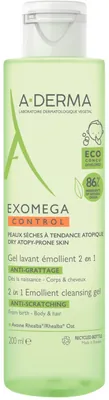 A-Derma Exomega shower gel for body and hair