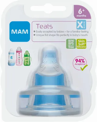 MAM Silicone Teats X for Fast Flow (2 Units)
