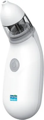 Electric battery-operated nasal aspirator by Farma Medic - White