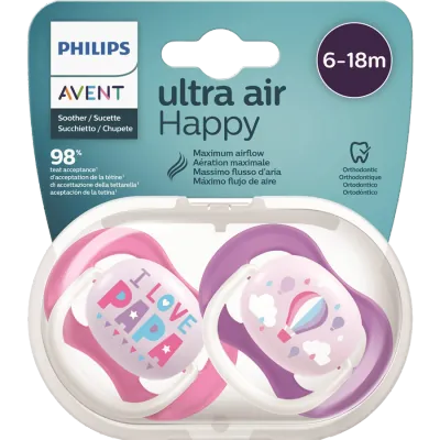 Avent, Happy Air Cool Pacifier 6-18M