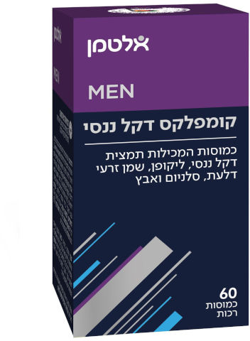  תמצית דקל ננסי ליקופן ממיצוי עגבניות פטנטי שמן זרעי דלעת סלניום ואבץ 60 כמוסות 60 כמוסות