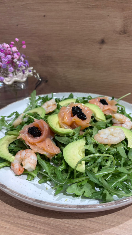 Salmon & Shrimp Salad