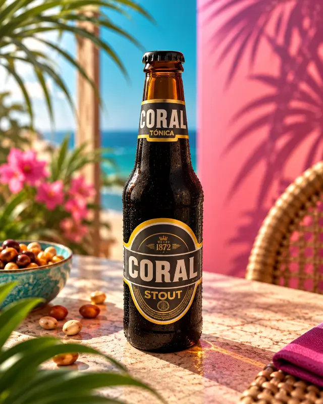 Coral Cerveja preta com álcool 0.30 cl