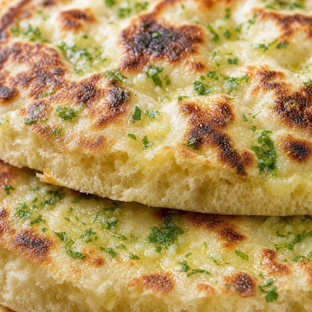 Bolo do caco com manteiga de alho